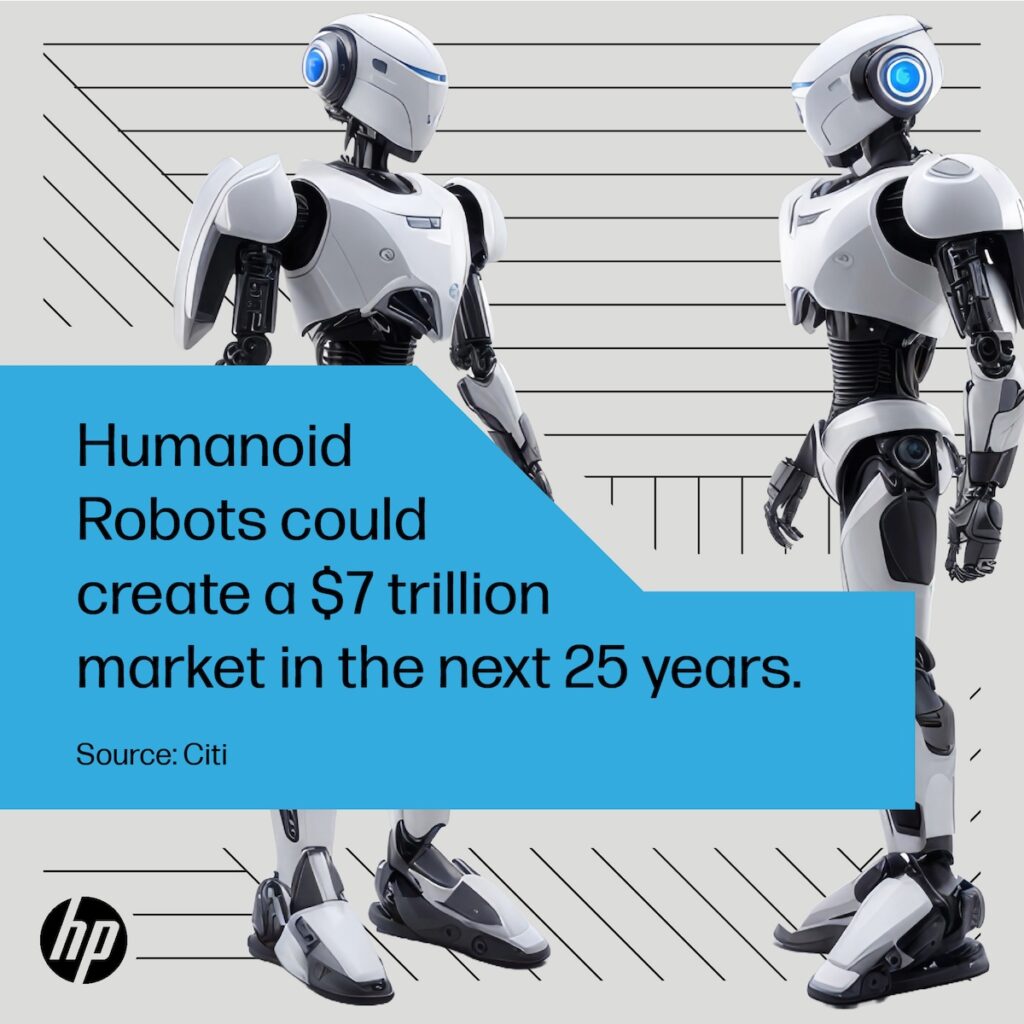 Humanoid robots could create a $7 trillion market in the next 25 years